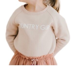 Brunette the Label - Country Girl Kids Sweatshirt NWT
